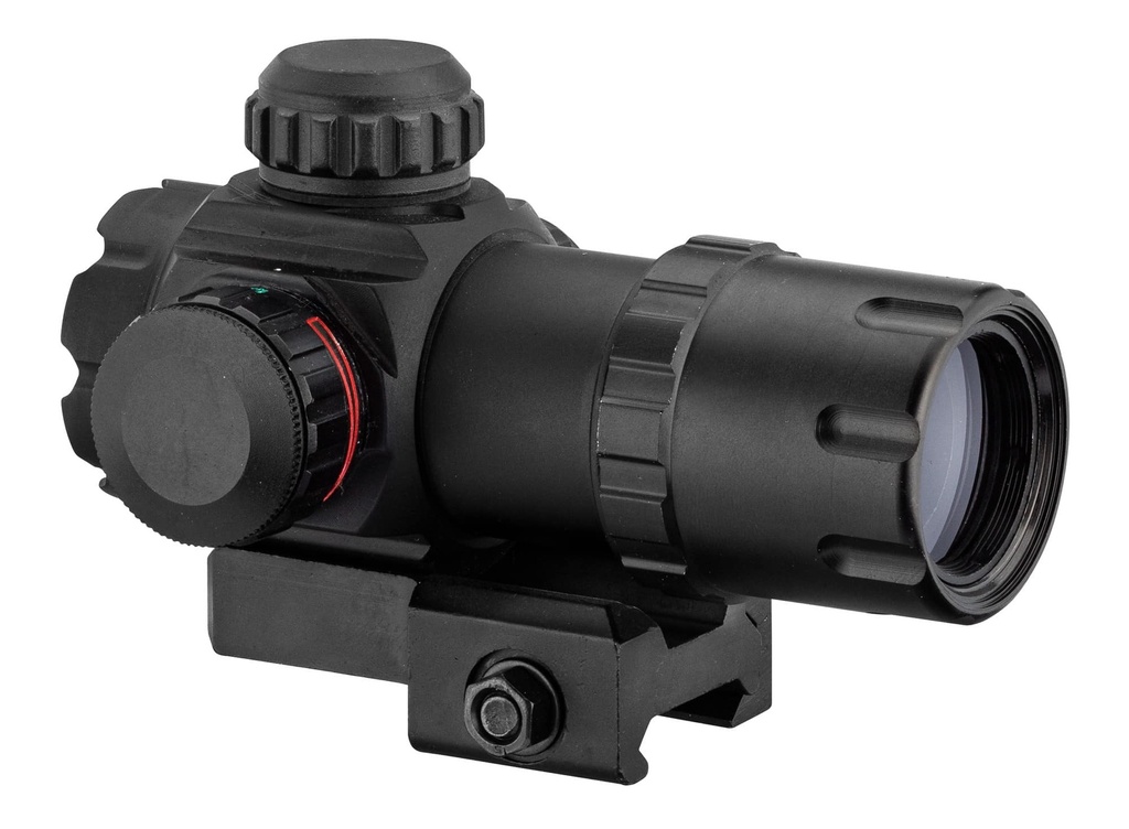 MRA LANCER TACTICAL RED DOT MONTAGE QD RIS ROJO CON FLIP UP 