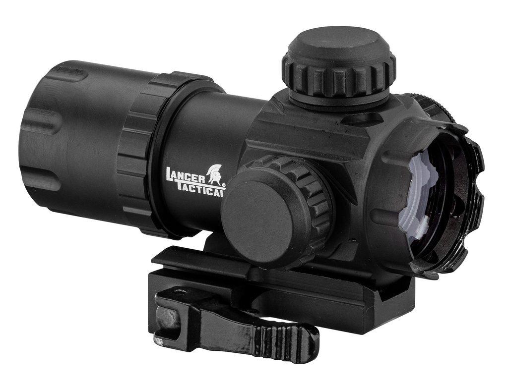 MRA LANCER TACTICAL RED DOT MONTAGE QD RIS ROJO CON FLIP UP 