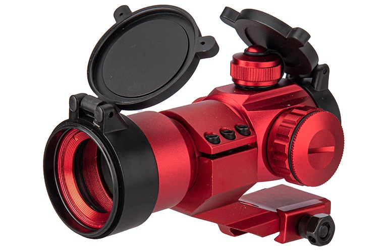 MIRA LANCER TACTICAL ROJA PUNTO ROJO Y VERDE CON MONTAGE EN VOLADIZO  