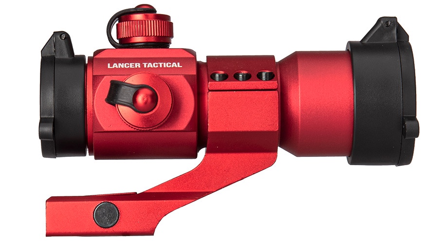 MIRA LANCER TACTICAL ROJA PUNTO ROJO Y VERDE CON MONTAGE EN VOLADIZO  
