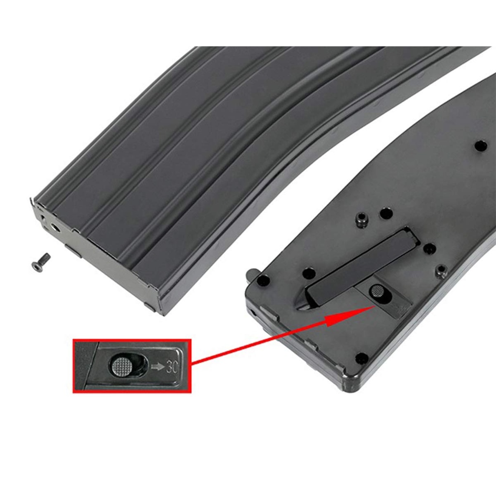 CARGADOR FUSIL ARCTURUS M4 METALICO 30/135RDS NEGRO 