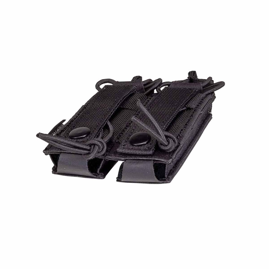 POUCH CORSO DOS CARGADORES PISTOLA  MK1 LASER NEGRO