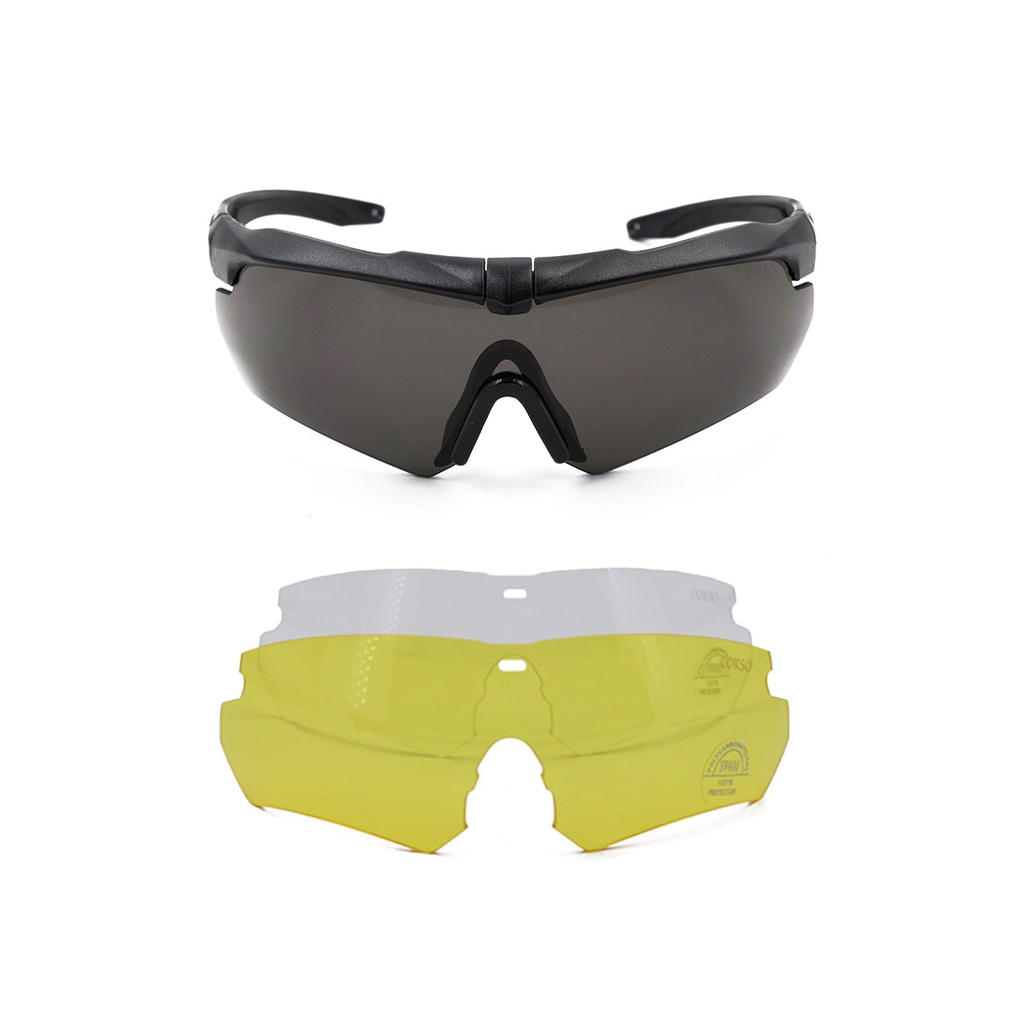 GAFA CORSO REVENGE MK2 C/FUNDA 3 LENTES INTERCAMB. NEGRA 