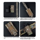MOLLE CLIP SHORT MG-ACC-12 BK 