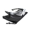 GAFAS BOLLE RUSH SMALL TRANSPARENTE PATILLA NEGRA 