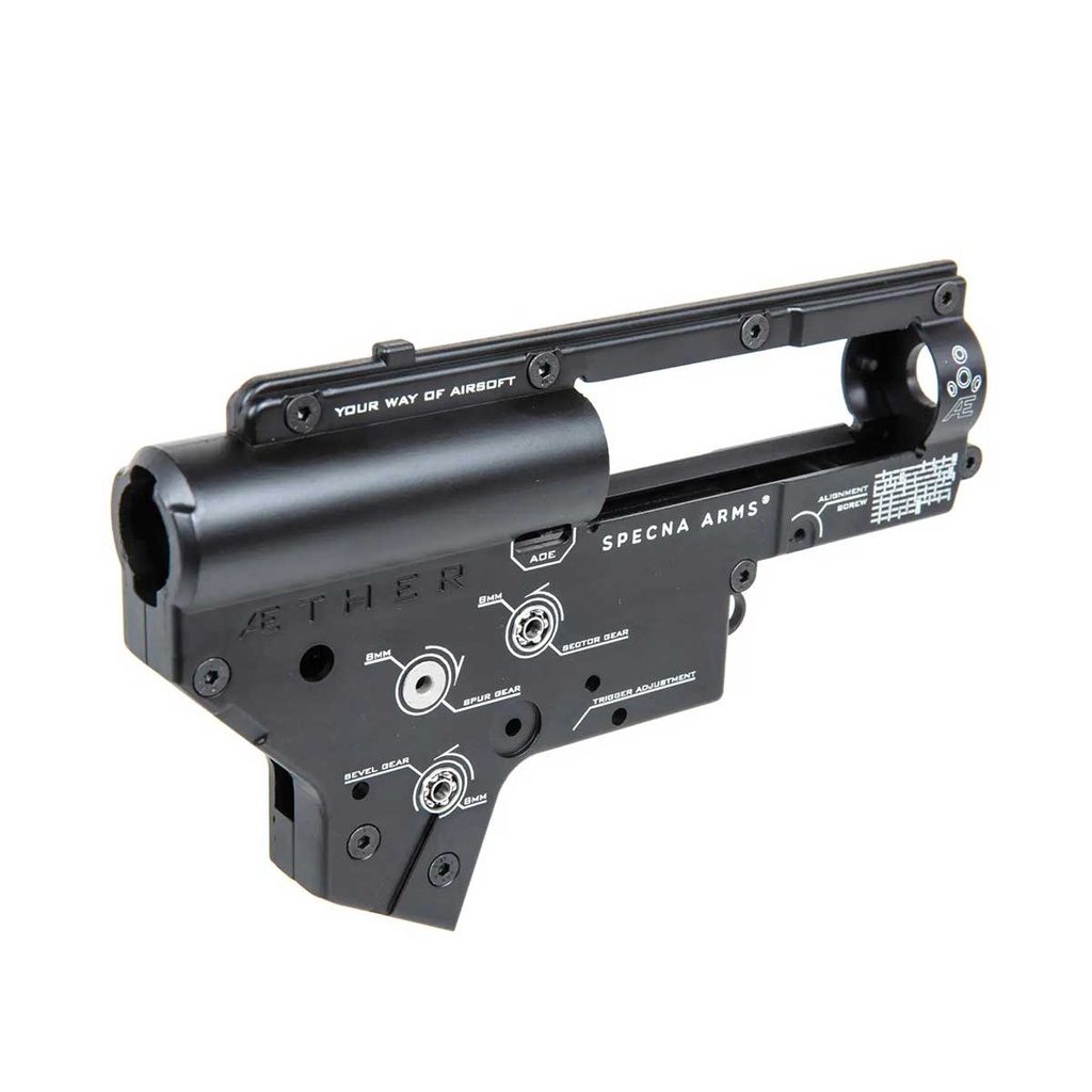  GEARBOX VER.2 8MM ESPECNA ARMS PRIME NEGRO