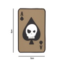 PARCHE IMMORTAL PVC 3D CARTA PICA CALAVERA COYOTE