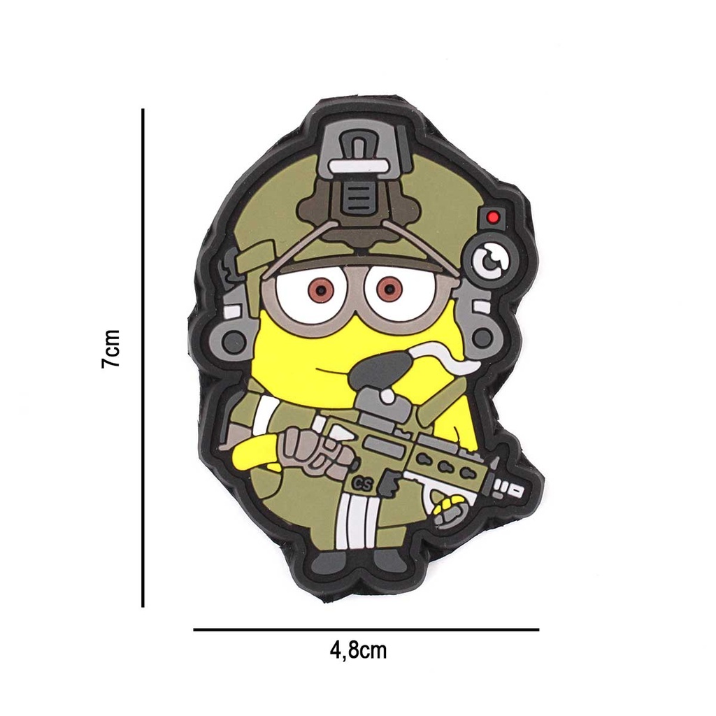 PARCHE IMMORTAL PVC 3D MINION TACTICO VERDE 