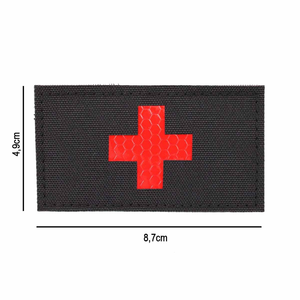 PARCHE IMMORTAL MEDICAL REFLECTANTE NEGRO