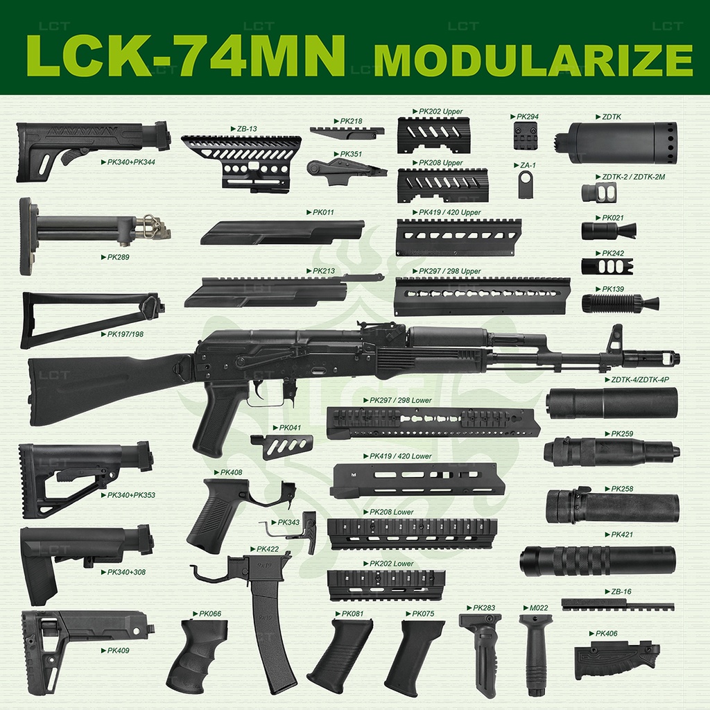 REPLICA LCK74MN AEG LCT AK BLACK