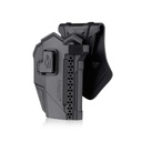 FUNDA PISTOLA RIGIDA AMOMAX GLOCK & CZ P10C CON ADAPTADOR RED DOT NEGRA