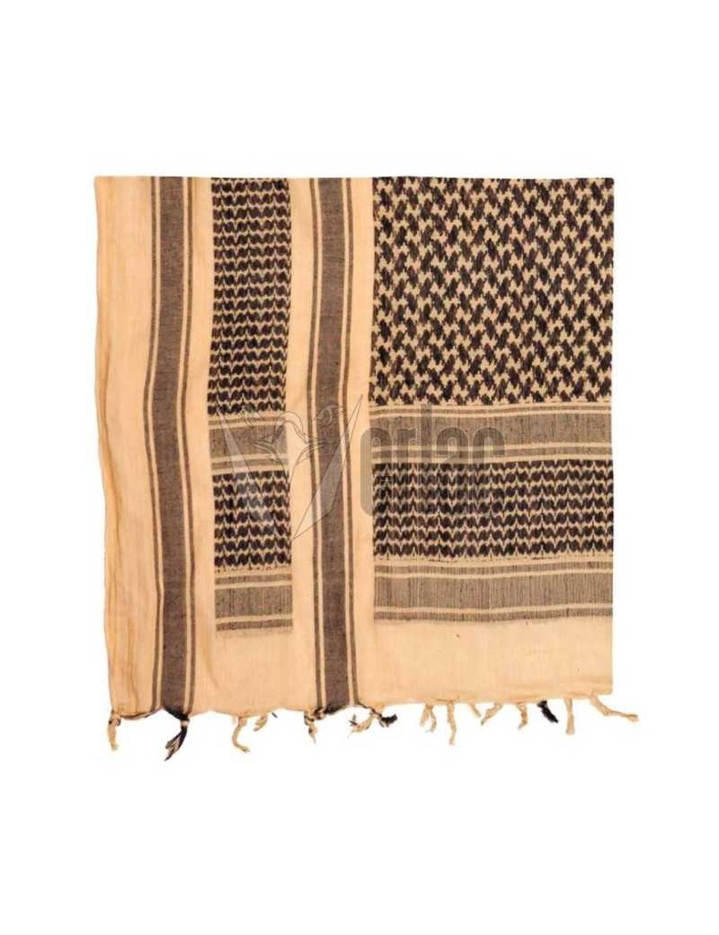 PAÑUELO PALESTINO 115X110CM TAN-NEGRO  IMMORTAL 2