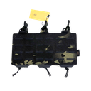POUCH PANEL FRONTAL 3 CARGADORES MULTICAM NEGRO CONQUER