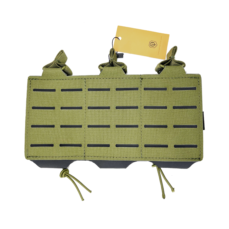 POUCH PANEL FRONTAL 3 CARGADORES VERDE CONQUER