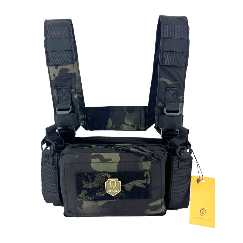 MICRO CHEST RIG MULTICAM NEGRO CONQUER