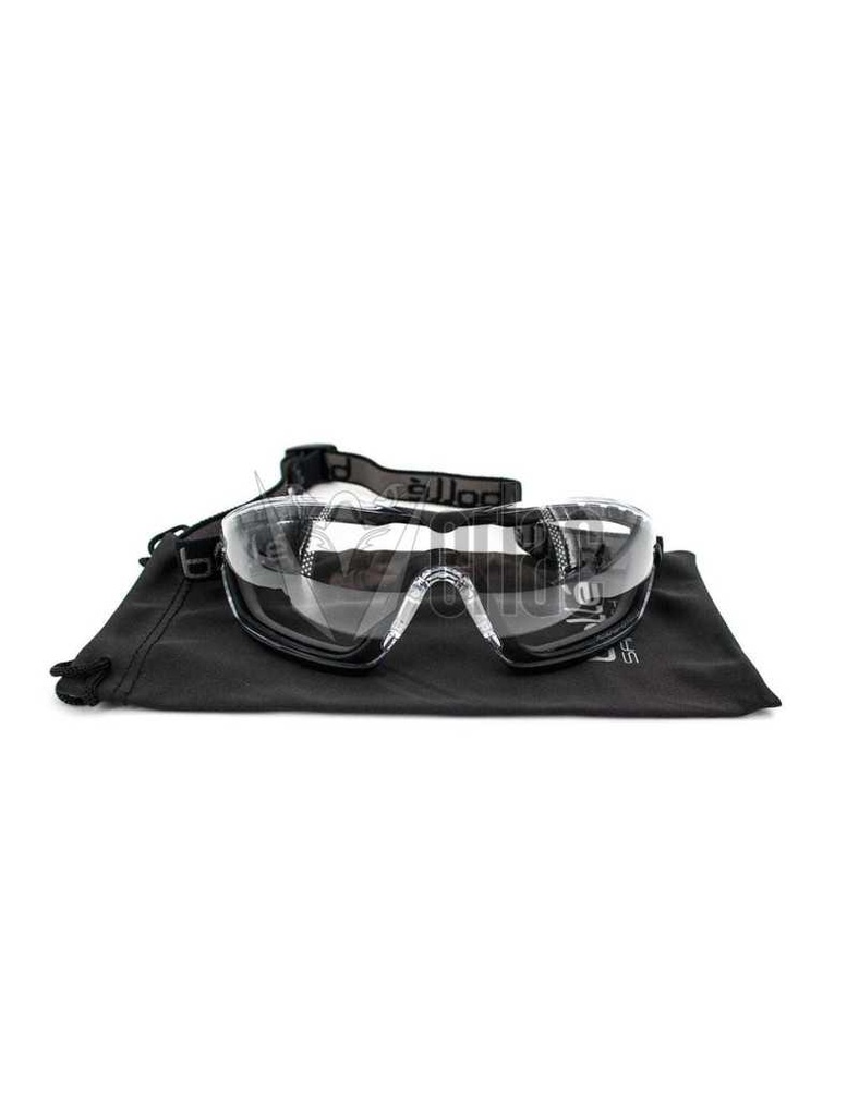 GAFAS BOLLE COBRA CRISTAL TRANSPARENTE NEGRA 