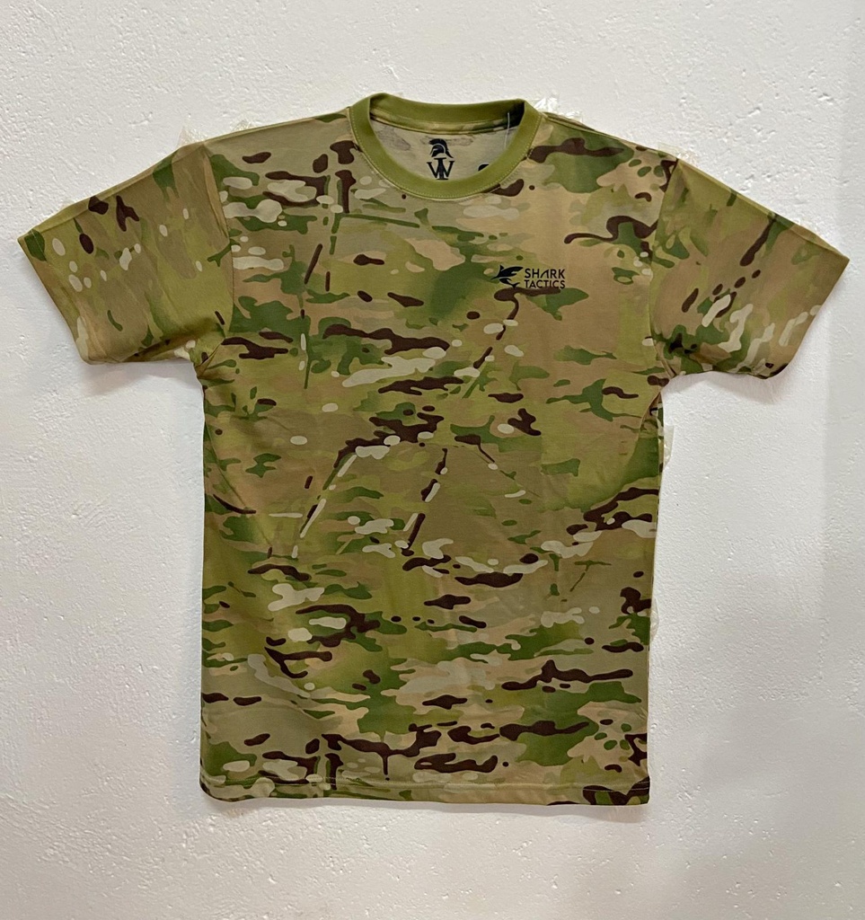 CAMISETAS SHARK TACTICS M/CORTA MULTICAM M