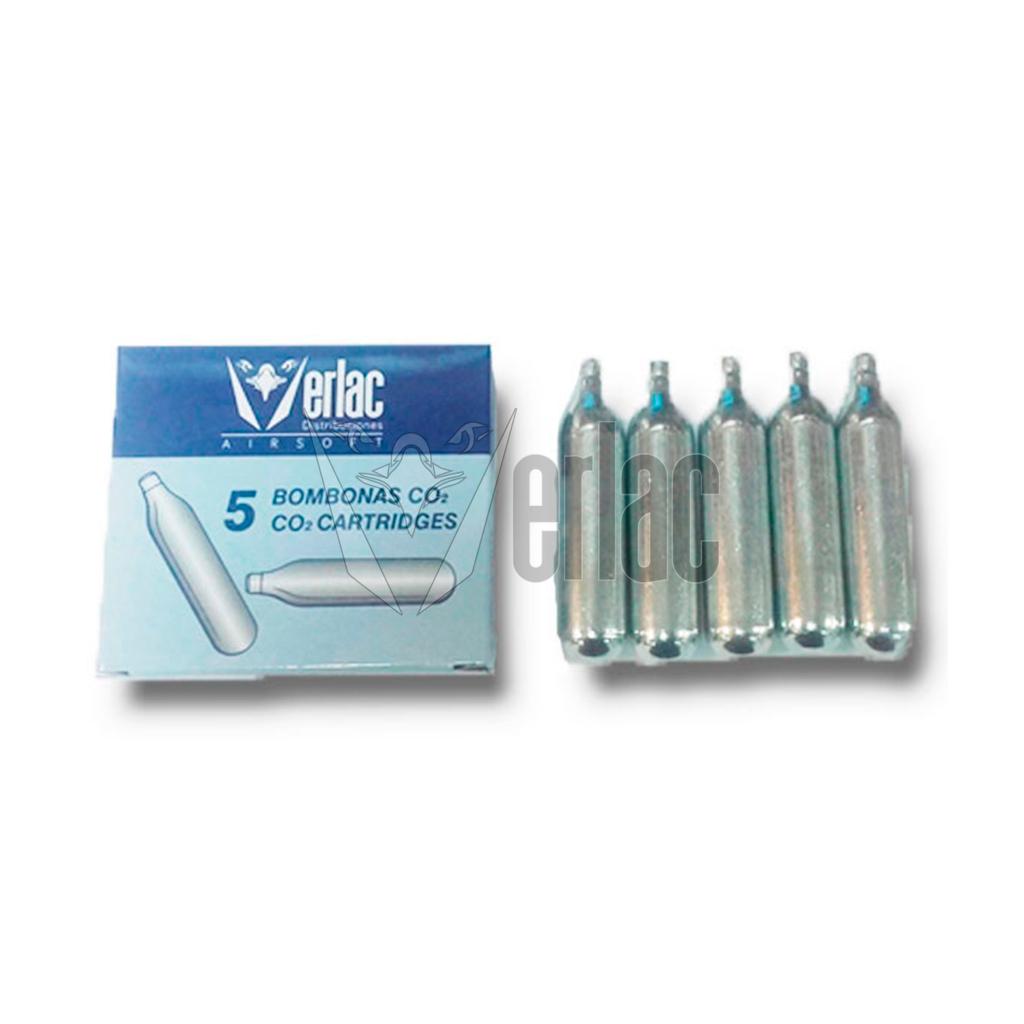 BOMBONA CO2 VERLAC 0.12G 5PCS PLATA