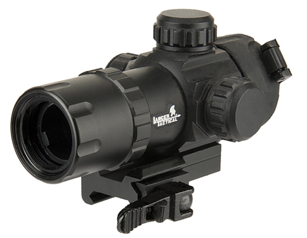 MIRA LANCER TACTICAL RED DOT MONTAGE QD RIS ROJO CON FLIP UP 