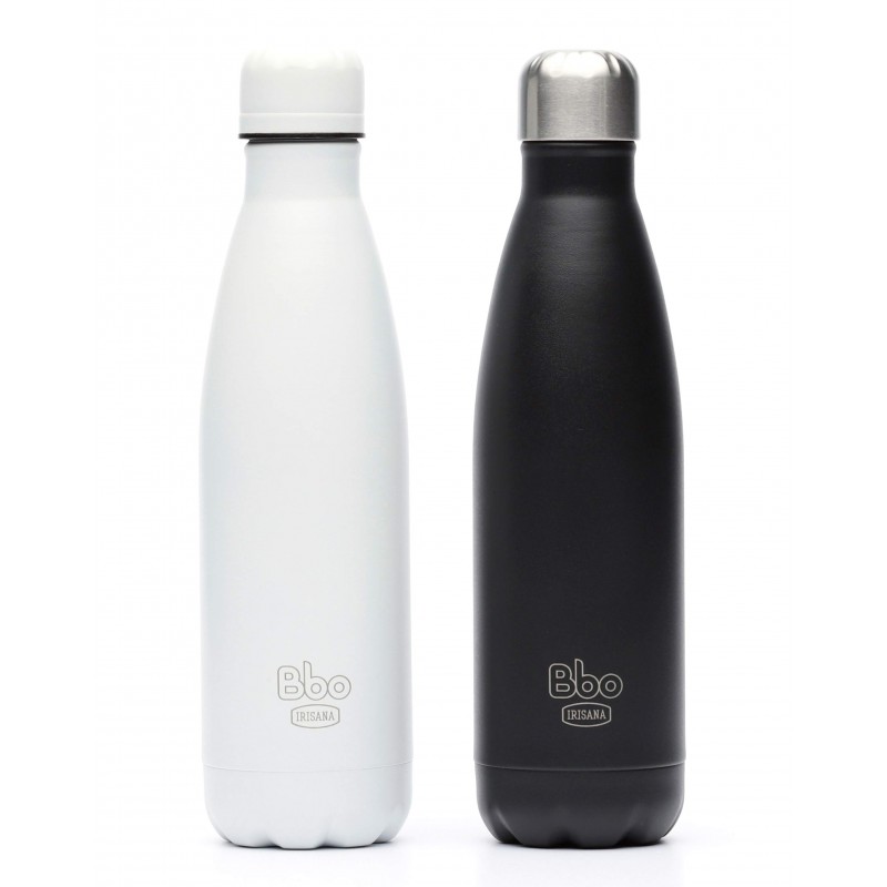 BOTELLA BBO IRISANA TERMO ACERO INOXID.500ML.NEGR 