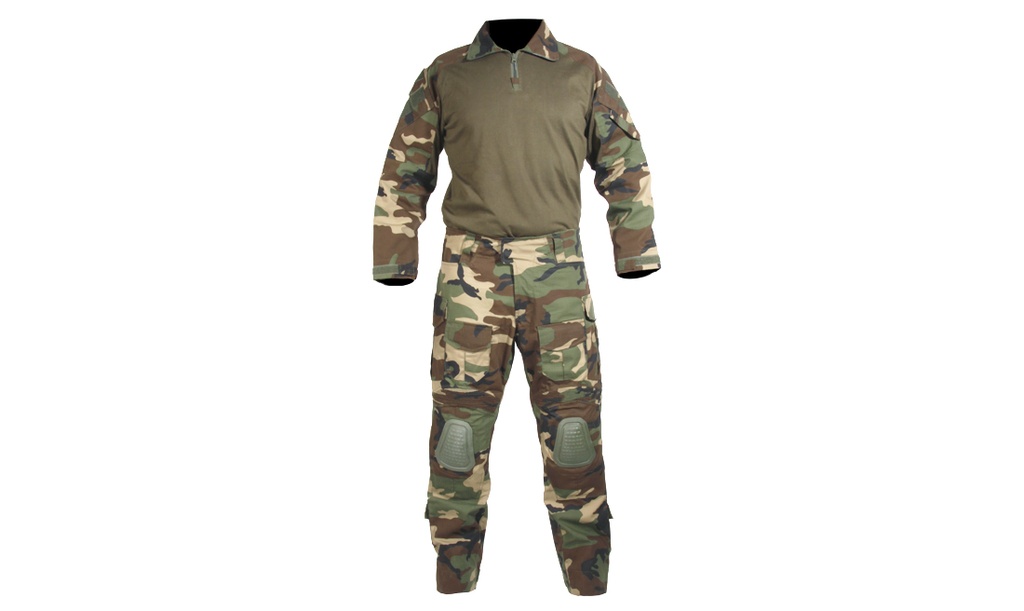 UNIFORME COMBAT WOODLAND TALLA L DELTA TACTICS