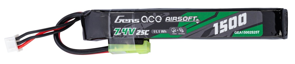 BATERIA GENS ACE 7.4V 1500mAh 25C  TAMIYA