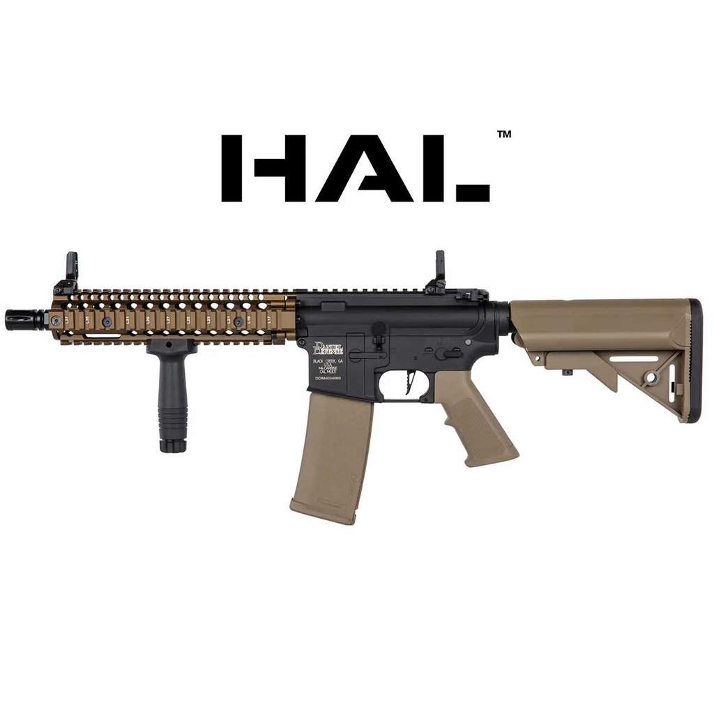 REPLICA FUSIL SPECNA ARMS DANIEL DEFENSE SA-C19 CORE HAL ETU ASG NEGRO-TAN  
