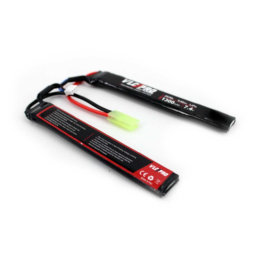 BATERIA VLC PRO LIPO 7.4V 1300MAH 25C/50C    2 STICK 