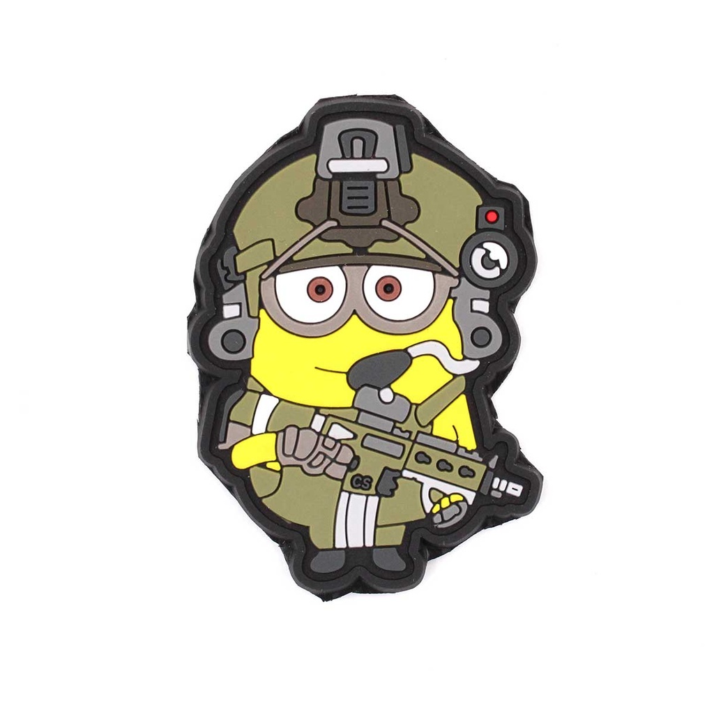 PARCHE IMMORTAL PVC 3D MINION TACTICO VERDE 