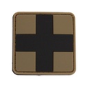 PARCHE IMMORTAL PVC MEDICO TAN-NEGRO