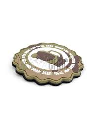 PARCHE PVC 3D JARRA CERVEZA VERDE-BLANCO