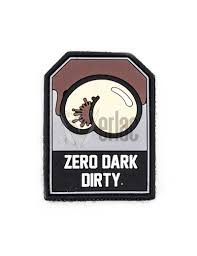 PARCHE PVC 3D CACA ZERO DARK DIRTY MARRON 
