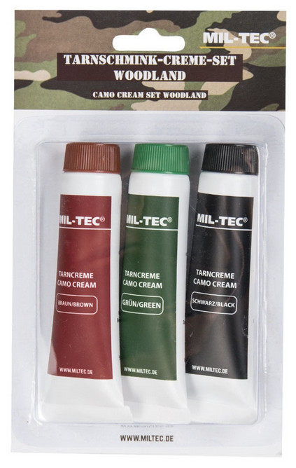 PINTURA CAMUFLAGE 3 TUBOS ROJO-VERDE- NEGRO