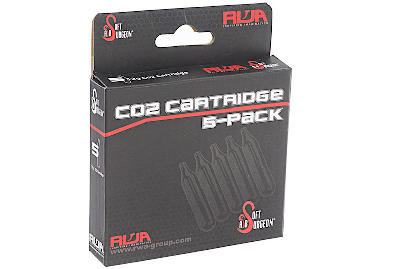 CÁPSULAS CO2 12gr. (5 unidades) RWA