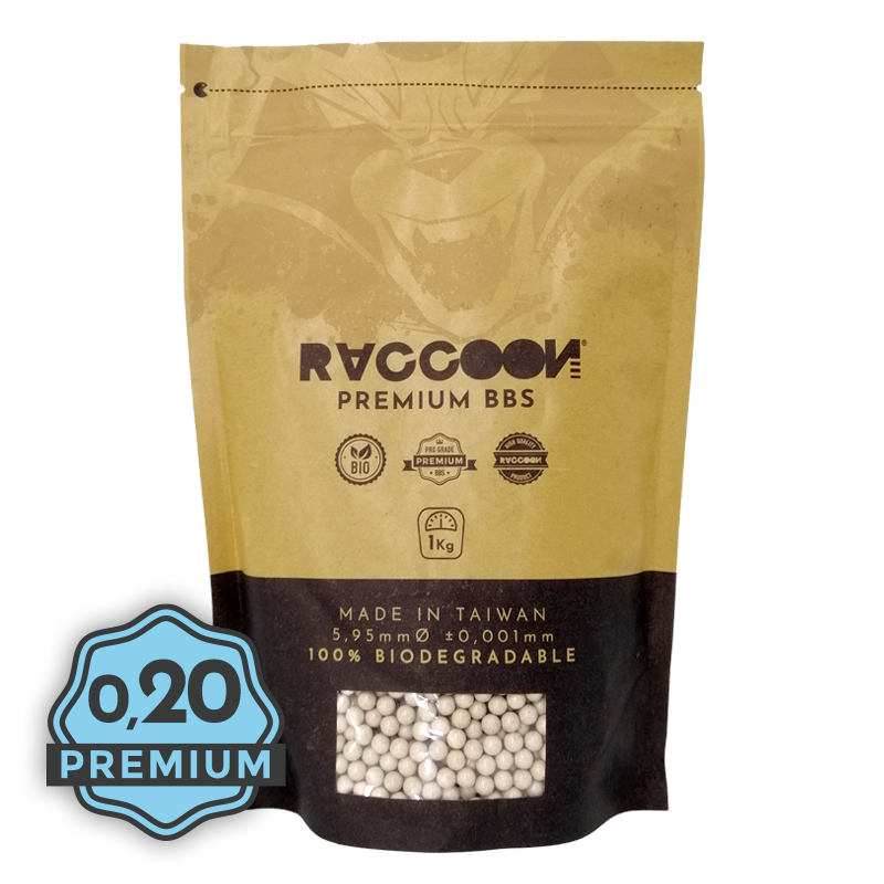 BOLAS PREMIUM BIO 0,20g 1KG. RACCOON