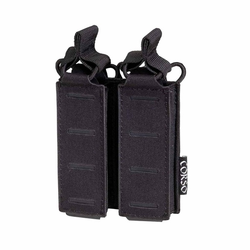 [ST830412199] POUCH CORSO DOS CARGADORES PISTOLA  MK1 LASER NEGRO