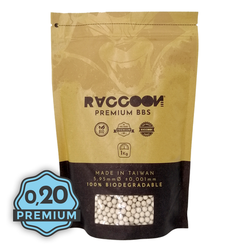 [ST450501008] BOLAS PREMIUM BIO 0,20g 1KG. RACCOON
