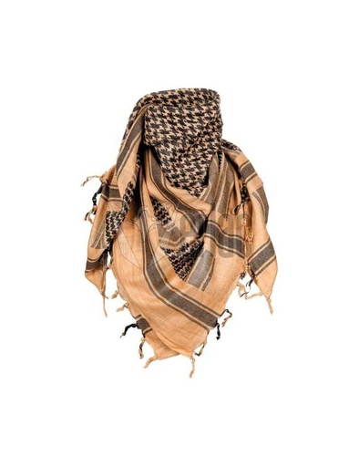 [ST720410018] PAÑUELO PALESTINO 115X110CM TAN-NEGRO  IMMORTAL