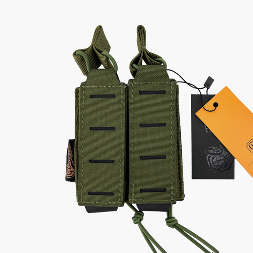 [ST230412007] POUCH CONQUER DOS CARGADORES PISTOLA VERDE 