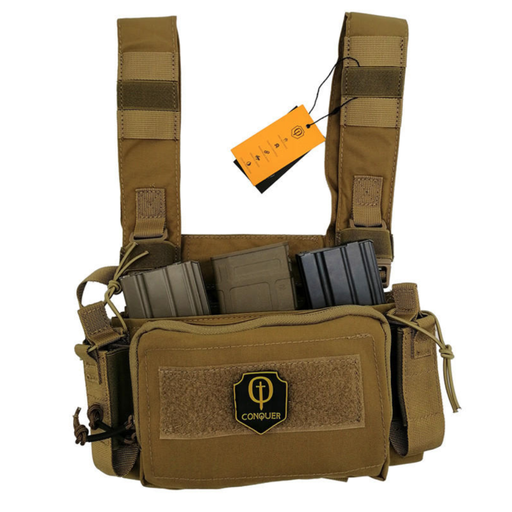 [ST230409021] MICRO CHEST RIG  COYOTE CONQUER