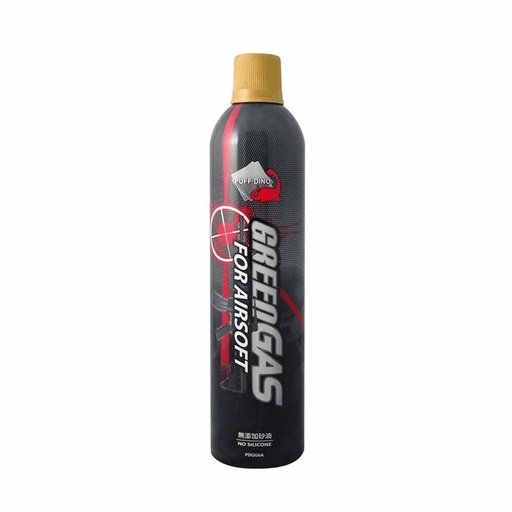 [ST660502008] BOTELLA GREEN GAS PUFF DINO 12K.S/SILICONA 600ML NEGRA TAPON TAN