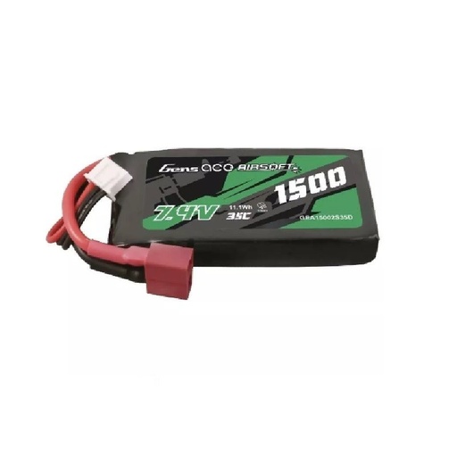 [ST910611057] BATERIA GENS ACE 11.1V 35C 1500mAh 2S1P T
Plug 
