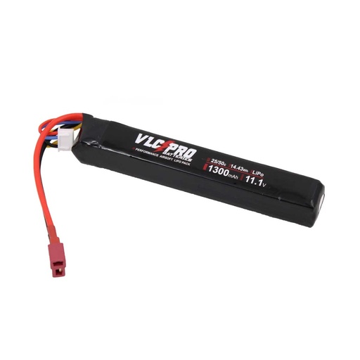 [ST960611105] BATERIA VLC PRO LIPO 11.1V 1300MAH 25C/50C 1STICK T-DEAN NEGRA 