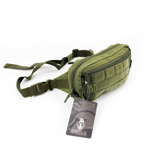 [ST720411129] RIÑONERA IMMORTAL MOLLE VELCROS TACTICA VERDE