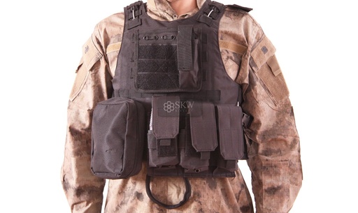 [ST180409186] Chaleco Plate Carrier Negro Delta T