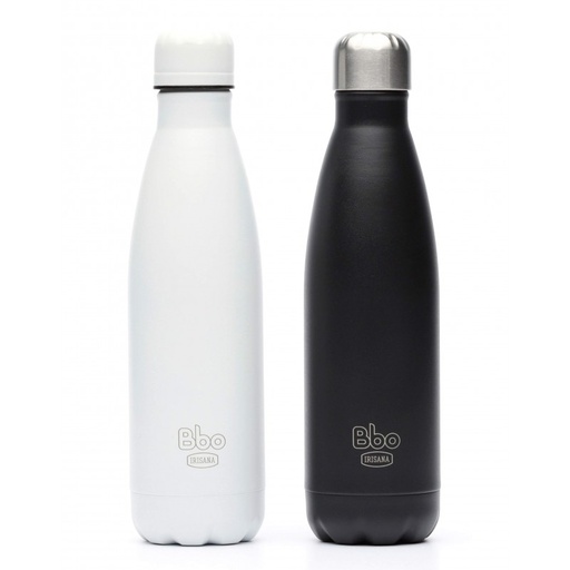 [ST1130614275] BOTELLA BBO IRISANA TERMO ACERO INOXID.500ML.NEGR 
