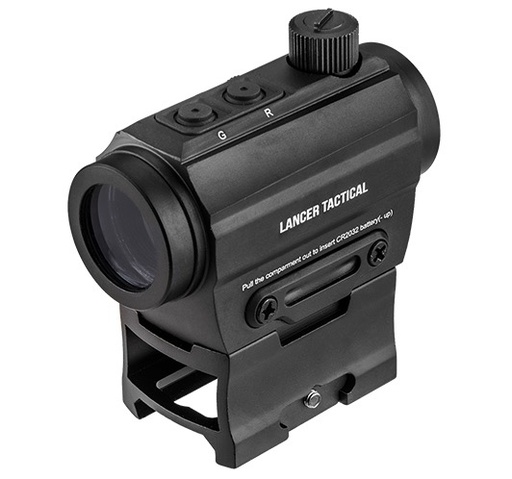 [ST920601286] MIRA LANCER TACTICAL REFLECTANTE DE PUNTO ROJO/VERDE CON RIEL REFELX  NEGRA